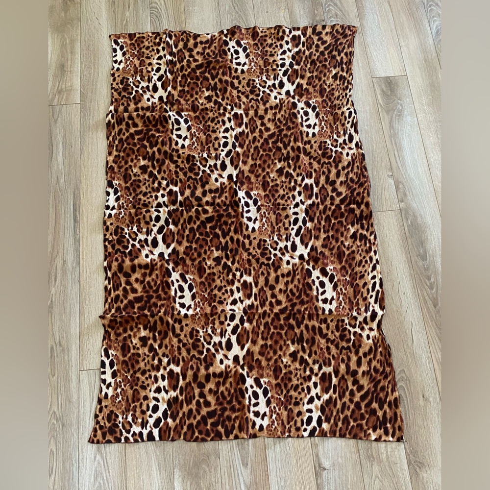 Leopard Print Pareo-beach cover-up. One size.